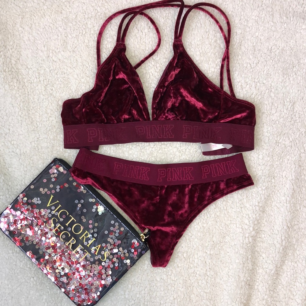 VICTORIAS SECRET/PINK Velvet TOP